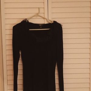 Ann Taylor long sleeve blouse with ruffled collar.